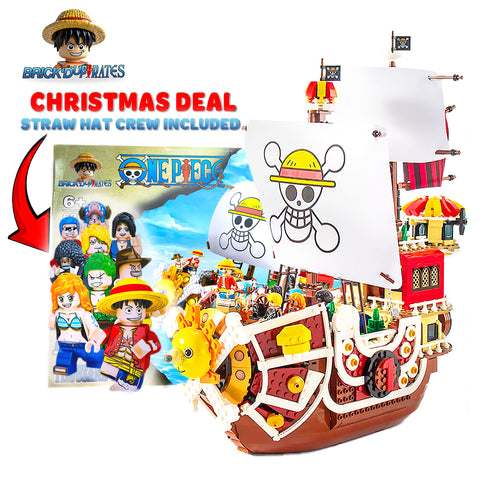 Thousand Sunny + Straw Hat Crew Minifigs (Limited Offer)